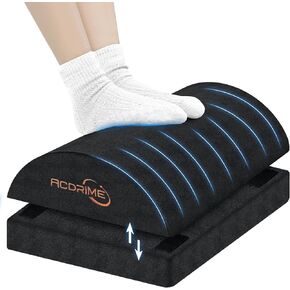 Foot Rest for Under Desk at Work, Under Desk Footrest, Ergonomic 2 Adjustable Heights Footrest, Office Desk Accessories - Foot Stool,for Office Desk & Office Chair - Back & Leg Hip Pain Relief