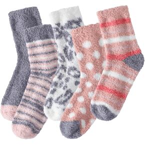 Passionbility Fuzzy Socks for Women - Fluffy Socks Women, Cozy Socks for Women, Womens Fuzzy Socks Super Soft Comfort Slipper Socks of Coral Fleece for Winter