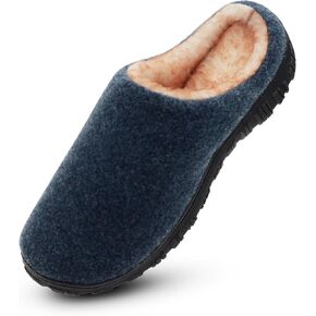 Lulex Mens Slippers Memory Foam House Slippers Indoor Outdoor Warm Fuzzy Comfy Fluffy House Shoes