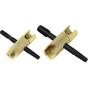 Grease Fitting Tools,4 Way Grease Fittings Tool Fit 1/4"-28 SAE,1/8"-NPT,M10x1 M8x1 and Grease Fitting with Hex Size 3/8" 5/16" 7/16",Multi-Tool for Remove Install Rethread Damaged Grease Zerk Fitting
