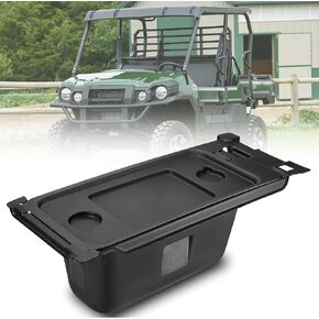 KEMIMOTO Under Seat Storage Box Underseat Storage Bin Black Organizer Tray Compatible with Kawasaki Mule PRO-FX FXR FXT DX DXT 2015-2024 Accessories Replace 99994-1463