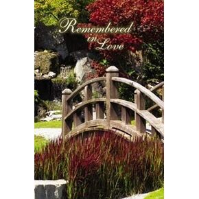 Worship Bulletin - Funeral - Remembered in Love - 8.5" x 11" Letter-Sized Bulletin - Package of 100