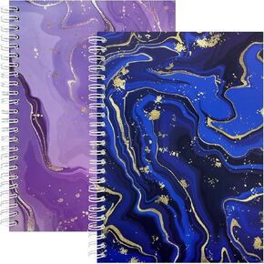 2 Pack Reusable Sticker Book Collecting Album A5 Size 32+32 Sheets Release Paper Sticker Collection Storage Book for Adults Sticker Saver Holder Book (Blue+Purple)