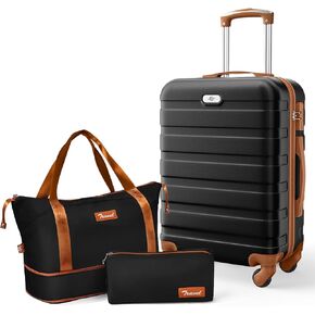 Suitour Hard Sided Luggage Sets 2 piece With Spinner Wheels,20 inch carry on luggage and 28 inch luggage with spinner wheels suitcase set(4-piece luggage set)