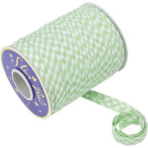 NBEADS 40 Yards Double Fold Bias Tape, 0.8 Inch Gingham Bias Binding Tape Polyester Pre-fold Bulk Bias Tape for Sewing Seaming Hemming Piping Quilting, Lilac