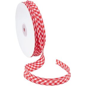 NBEADS 40 Yards Double Fold Bias Tape, 0.8 Inch Gingham Bias Binding Tape Polyester Pre-fold Bulk Bias Tape for Sewing Seaming Hemming Piping Quilting, Lilac in Kuwait