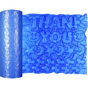 Air Cushion Wrap Roll,SKYCENX Air Pillows Air Bubble Bags Wrap Packing Roll,S401 Blue Color Air Cushion Films,about 920 Pieces in One Air Pillows for Shipping,920ft x 16" x 12"