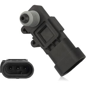 1 PC Car Tank Pressure Sensor, Steam Vent Fuel Pressure Sensor Repair Sensor, Replace OEM Number 16238399, 9377680, 09377680, 16196060 Parts, for The Third Generation of Delphi (Black)