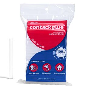 Mini Hot Glue Sticks (100 Pack) - Size 4" x 0.27", Clear & All Temperature, Mini Glue Sticks for Hot Glue Gun, for Crafting, Hot Glue Sticks Mini, Strong & Long-Lasting Bond, Mini Hot Glue Gun Sticks