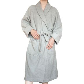 TRAN PARAN Stripe Bath robe 100% Cotton Hotel robe terry cloth robes for women or men Shawl Collar Made in Japan in Saudi Arabia
