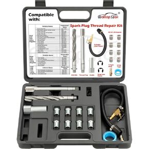 38900 Two Valve Triton Tool Kit Spark Plug Thread Repair Kit Compatible with Ford 4.6 L, 5.4 L and 6.8 V-10 Two Valve Engines
