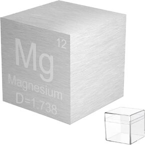 Zinc Cube Zn 99.995% Metal Element Cube Pure 10mm Density Cube for Elements Collection DIY Teacher Science Creative Gift (0.39inch, Zn) in Kuwait