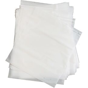 100Pcs Travel Storage Bags Clear Resealable Bags Zip Lock Storage Plastic Bags Luggage Organiser Pouch Space Saver Storage for Clothes School Trip Size 10"x12"