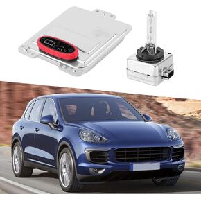 955.631.194.02 Xenon HID Headlight Ballast Control Unit Module with D1S Bulb Compatible with Porsche Cayenne 2008 2009 2010 Replaces 95563119402 95563119403 5DC 009 060-41 AB Xenon HID Ballast