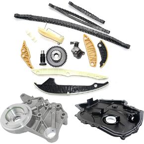 Engine Timing Cover Chain Bracket Kit Replacement for Audi A3 A4 A6 VW Jetta GTI CC 2.0T 06H109467N 06H109467R