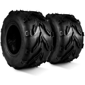 KYX 16x8-7 ATV/UTV Tire - 4 PR, Suitable for Mud Sand Trail Rough Terrain, for Quad, 4 Wheeler, Go Kart, Baja Warrior, Mini Bike, Lawn Tractor, Snow Blower, Golf Cart, Set of 2, Tubeless