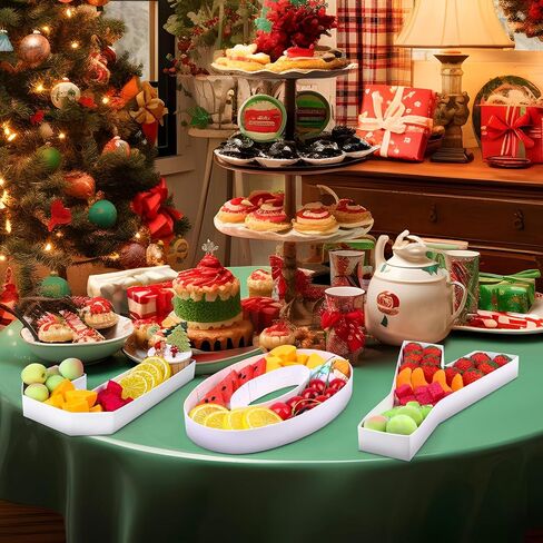 JOY Cardboard Letter Set with 50 Pcs Christmas Cocktail Fruit Picks Christmas Decorative Platters Party Charcuterie Letters Christmas Serving Tray Fillable Paper Box for Wedding Bachelorette Birthday in Saudi Arabia