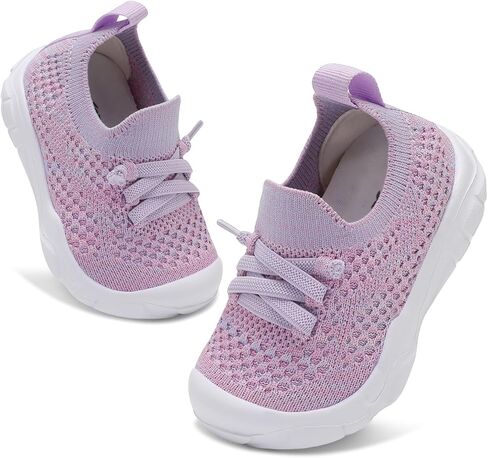 FEETCITY Toddler Sneakers Toddler Walking Shoes Boys Girls Toddler Tennis Shoes Lightweight Brethable Kids Slip On Shoes in Saudi Arabia