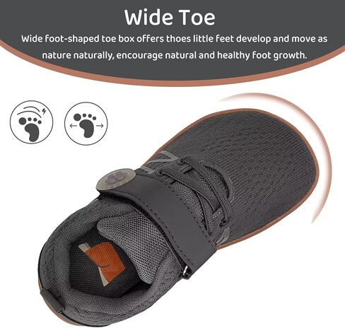 أحذية WateLves للأطفال الصغار واسعة حافي القدمين للأولاد والبنات أحذية رياضية بسيطة تسمح بالتهوية وخفيفة الوزن للمشي تناسب بشكل طبيعي نعل صفر in Kuwait
