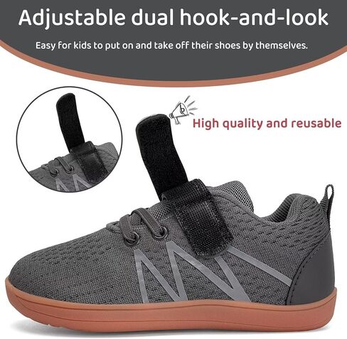 أحذية WateLves للأطفال الصغار واسعة حافي القدمين للأولاد والبنات أحذية رياضية بسيطة تسمح بالتهوية وخفيفة الوزن للمشي تناسب بشكل طبيعي نعل صفر in Kuwait