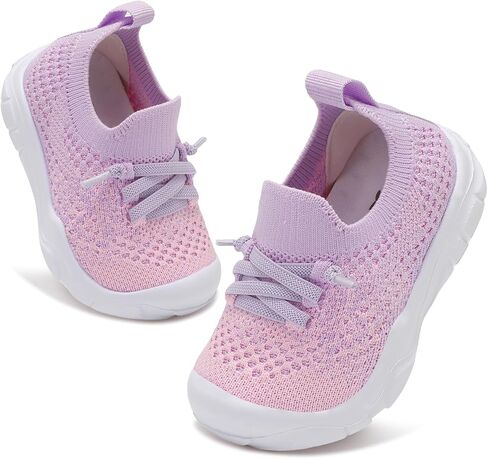 FEETCITY Toddler Sneakers Toddler Walking Shoes Boys Girls Toddler Tennis Shoes Lightweight Brethable Kids Slip On Shoes in Saudi Arabia