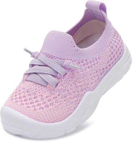 FEETCITY Toddler Sneakers Toddler Walking Shoes Boys Girls Toddler Tennis Shoes Lightweight Brethable Kids Slip On Shoes in Saudi Arabia