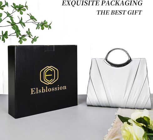 Clutch Purses for Women Formal, Pleated PU Leather Evening Bag, Elegant Evening Handbags for Party, Prom, Wedding in Saudi Arabia