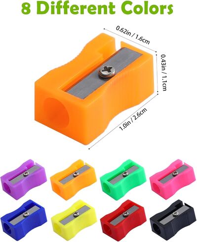 XYW 150 Pieces Pencil Sharpeners in Bulk - Colorful Mini Handheld Pencil Sharpener for Kids, Small Manual Pencil Sharpeners for School Classroom Home Office Supplies in Saudi Arabia
