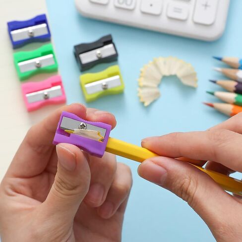XYW 150 Pieces Pencil Sharpeners in Bulk - Colorful Mini Handheld Pencil Sharpener for Kids, Small Manual Pencil Sharpeners for School Classroom Home Office Supplies in Saudi Arabia