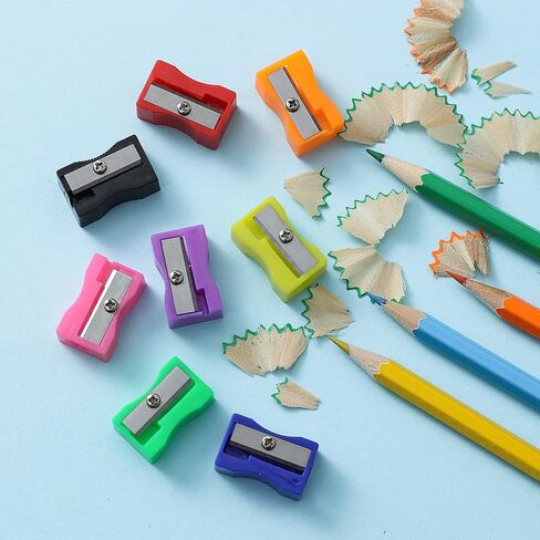 XYW 150 Pieces Pencil Sharpeners in Bulk - Colorful Mini Handheld Pencil Sharpener for Kids, Small Manual Pencil Sharpeners for School Classroom Home Office Supplies in Saudi Arabia