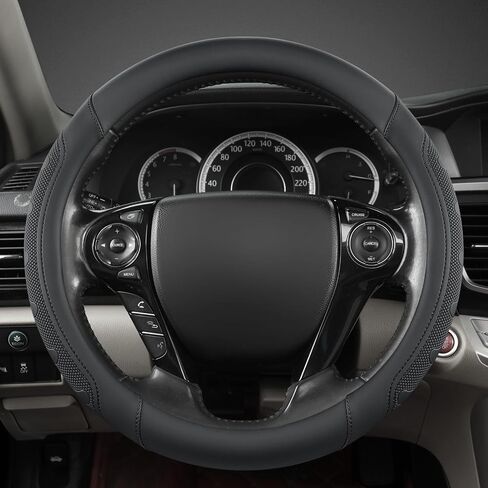 GIANT PANDA Steering Wheel Cover for Honda Civic(2006-2015),CR-Z, Insight, S2000 (Black-Small Size) in Saudi Arabia