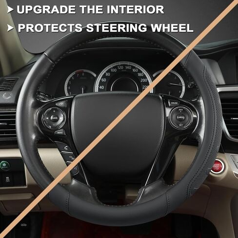 GIANT PANDA Steering Wheel Cover for Honda Civic(2006-2015),CR-Z, Insight, S2000 (Black-Small Size) in Saudi Arabia