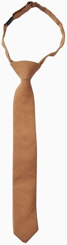 Otis & Oliver Boys Solid Color Tie Pre-Tied Kids Necktie Age 1-12 Adjustable Woven Cotton Church Wedding School Graduation in Saudi Arabia