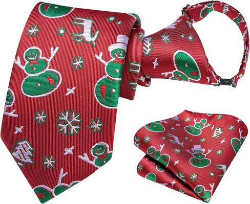 Dubulle الأولاد عيد الميلاد زيبر العلاقات عيد الميلاد ربطة العنق Pretied لصبي وجيب مربع سن 8-12 الأولاد مهرجان الحفلات in Kuwait