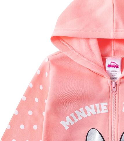 Disney Minnie Mouse Girls Zip Up Fashion Hoodie Jacket in Saudi Arabia