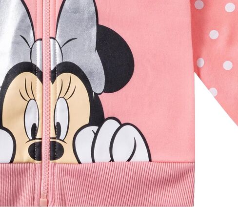 Disney Minnie Mouse Girls Zip Up Fashion Hoodie Jacket in Saudi Arabia