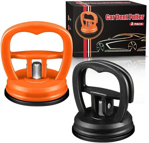 Car Dent Puller-2 Pack Small Dent Remover Tool for car Paintless Dent Removal Kit-Suction Cup Dent Puller Removal Tool（Orange+Orange） in Saudi Arabia