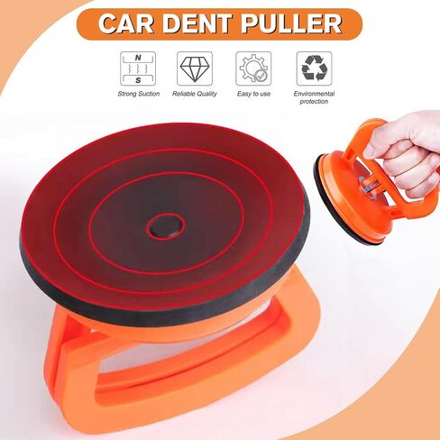 Car Dent Puller-2 Pack Small Dent Remover Tool for car Paintless Dent Removal Kit-Suction Cup Dent Puller Removal Tool（Orange+Orange） in Saudi Arabia