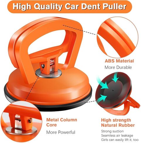 Car Dent Puller-2 Pack Small Dent Remover Tool for car Paintless Dent Removal Kit-Suction Cup Dent Puller Removal Tool（Orange+Orange） in Saudi Arabia