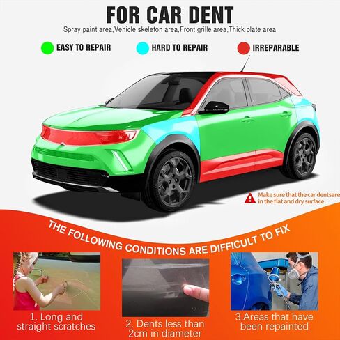 Car Dent Puller-2 Pack Small Dent Remover Tool for car Paintless Dent Removal Kit-Suction Cup Dent Puller Removal Tool（Orange+Orange） in Saudi Arabia