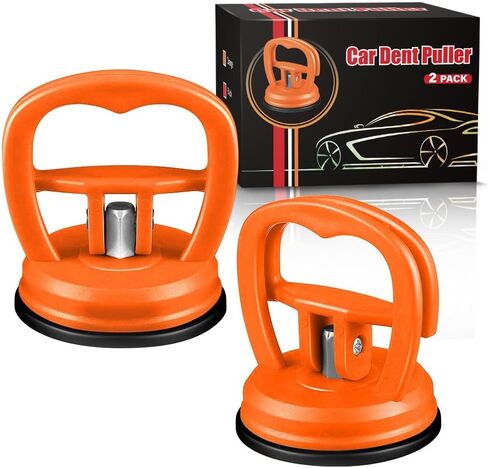 Car Dent Puller-2 Pack Small Dent Remover Tool for car Paintless Dent Removal Kit-Suction Cup Dent Puller Removal Tool（Orange+Orange） in Saudi Arabia
