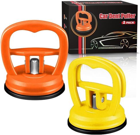 Car Dent Puller-2 Pack Small Dent Remover Tool for car Paintless Dent Removal Kit-Suction Cup Dent Puller Removal Tool（Orange+Orange） in Saudi Arabia