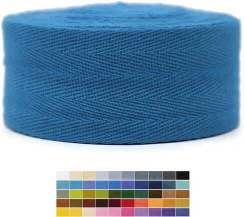 1" & 1.18" & 1.5'' & 2" Cotton Twill Tape - 10 Yards - 50+ Colors -%100 Natural Cotton 1 Inch 1.5 Inch 2 Inch Herringbone Bias Binding Cotton Tape Trim for Sewing Wrapping Craft DIY 10573 (Silver)… in Kuwait