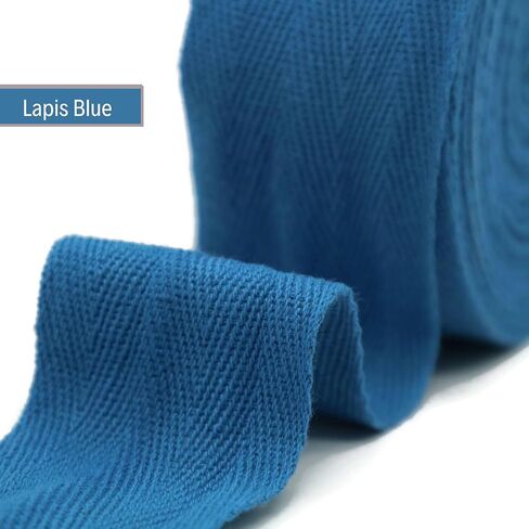 1" & 1.18" & 1.5'' & 2" Cotton Twill Tape - 10 Yards - 50+ Colors -%100 Natural Cotton 1 Inch 1.5 Inch 2 Inch Herringbone Bias Binding Cotton Tape Trim for Sewing Wrapping Craft DIY 10573 (Silver)… in Kuwait