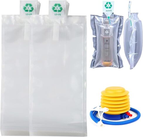 Packaging Air Bags,Clear Plastic Inflatable Air Packaging Protector Bag with Foot Pump,Air Cushion Blocking Packaging Bag,4x6 Inches,200 Pieces,4x8 Inches in Saudi Arabia