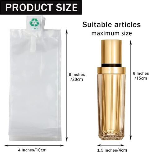 Packaging Air Bags,Clear Plastic Inflatable Air Packaging Protector Bag with Foot Pump,Air Cushion Blocking Packaging Bag,4x6 Inches,200 Pieces,4x8 Inches in Saudi Arabia