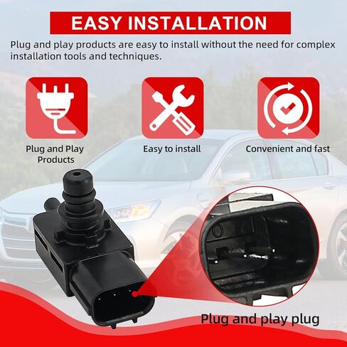 Fuel Tank Pressure Sensor Replacement Compatible with 2003-2011 Acura MDX RL TL TSX Honda Accord CR-V Element Insight Odyssey Pilot Ridgeline S2000 911-716 in Saudi Arabia