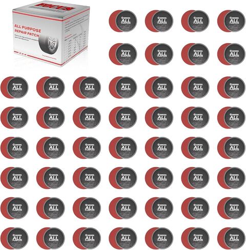 SUNSOUL 100 قطعة رقعة إصلاح الإطارات 45 مم، رقع دائرية لجميع الأغراض، رقع شديدة التحمل، رقعة باردة للإصلاح السريع لسيارة شاحنة دراجة نارية إطار داخلي للدراجة (SGR-45/100 قطعة) in Saudi Arabia