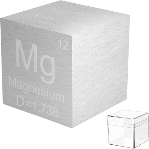 Zinc Cube Zn 99.995% Metal Element Cube Pure 10mm Density Cube for Elements Collection DIY Teacher Science Creative Gift (0.39inch, Zn) in Kuwait