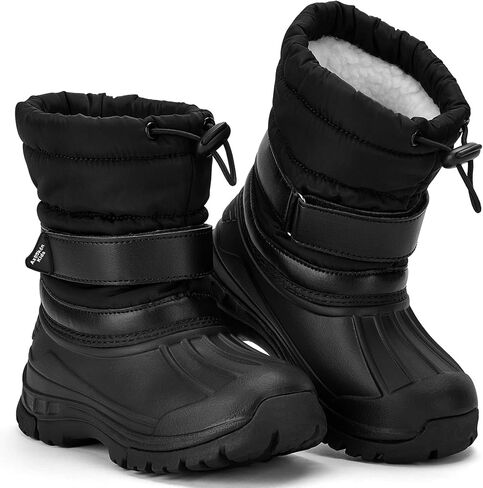 Azooken Kid's Snow Boots Winter Waterproof Slip Resistant Cold Weather Shoes(Little Kid/Big Kid) in Kuwait